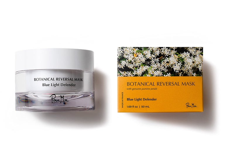 Pour Moi Botanical Reversal Mask | Blue Light Correcting Gel Mask for All Skin Types feat. Jasmine Flower & Buddleja Flower Extract to Clarify, Tone & Protect Skin - Image 1